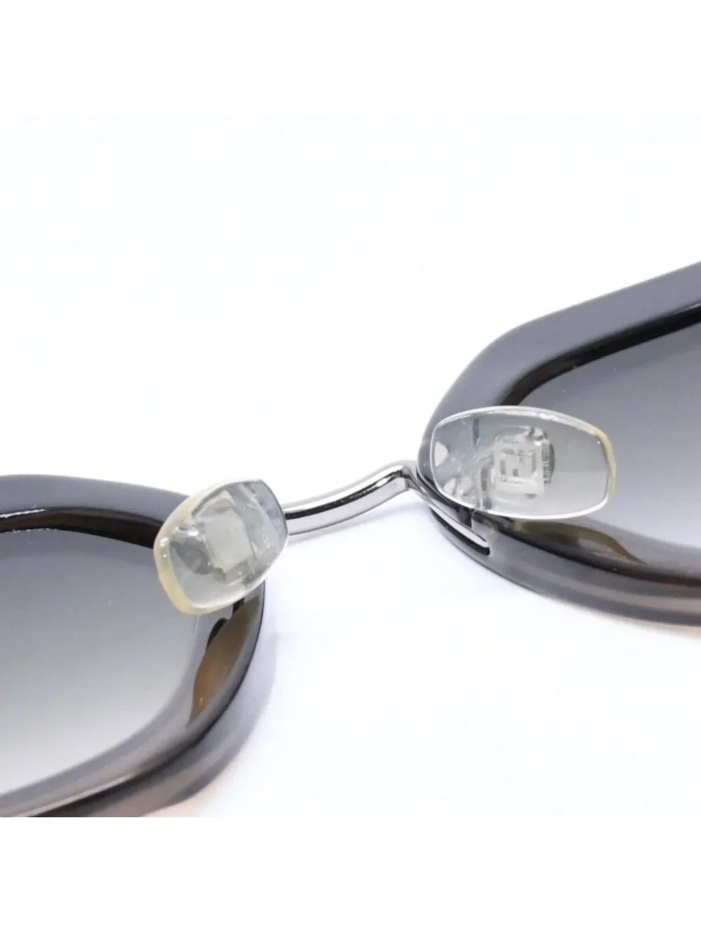 Fendi Sunglasses Eyewear FF Square Black Metal Acetate